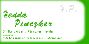 hedda pinczker business card